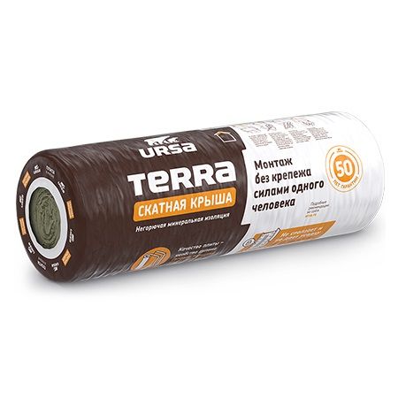 Теплоизоляция Ursa Terra Скатная крыша, 3900х1200х150мм (4,68м2)