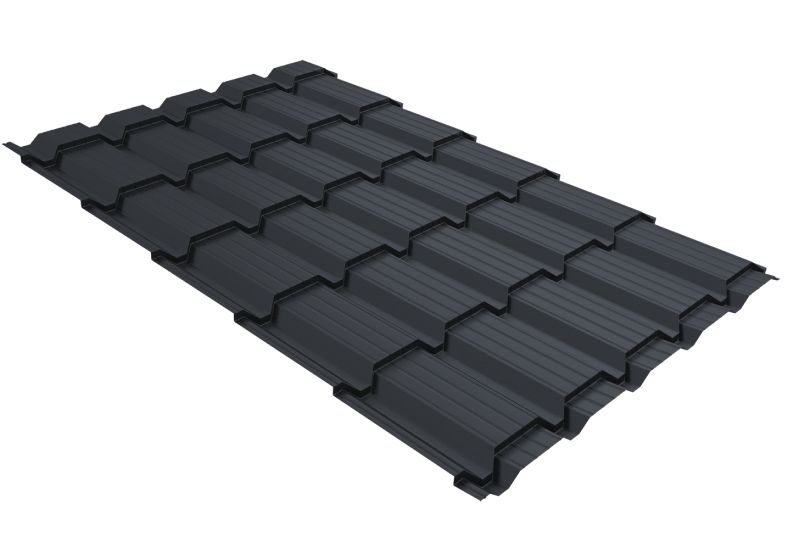 Металлочерепица Grand Line Quadro Satin Matt RAL 7024