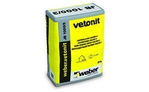 Безусадочный раствор weber.vetonit JB 1000/3 серый, 1000 кг