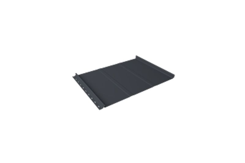 Кликфальц Line Grand Line 0,45 Drap ST с пленкой на замках RAL 7016 антрацитово-серый