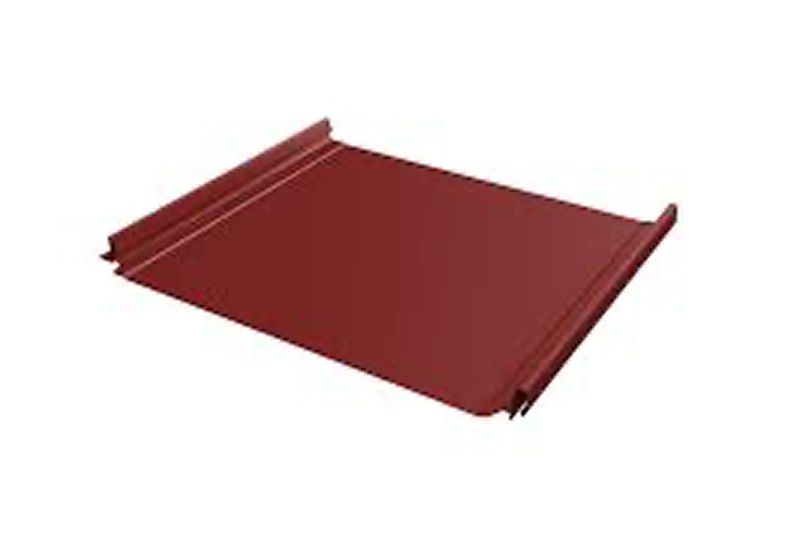 Кликфальц Grand Line 0,5 Satin с пленкой на замках RAL 3011 коричнево-красный