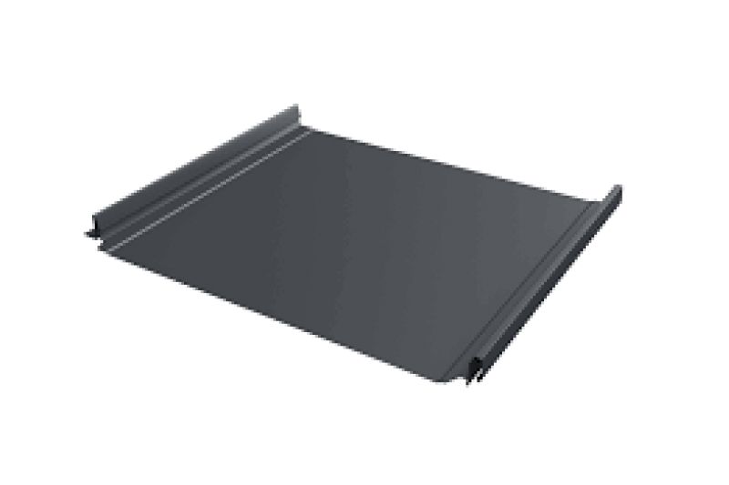 Кликфальц Grand Line 0,5 Satin с пленкой на замках RAL 7024 мокрый асфальт