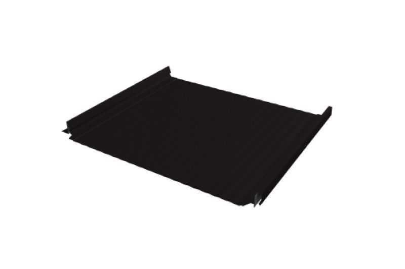 Кликфальц Pro Gofr Grand Line 0,5 Drap с пленкой на замках RAL 9005 черный