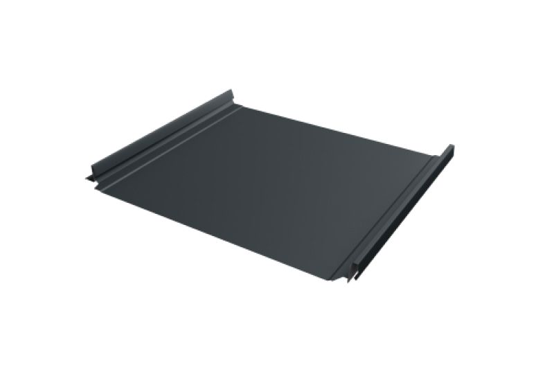 Кликфальц Pro Line Grand Line 0,45 PE с пленкой на замках RAL 7016 антрацитово-серый
