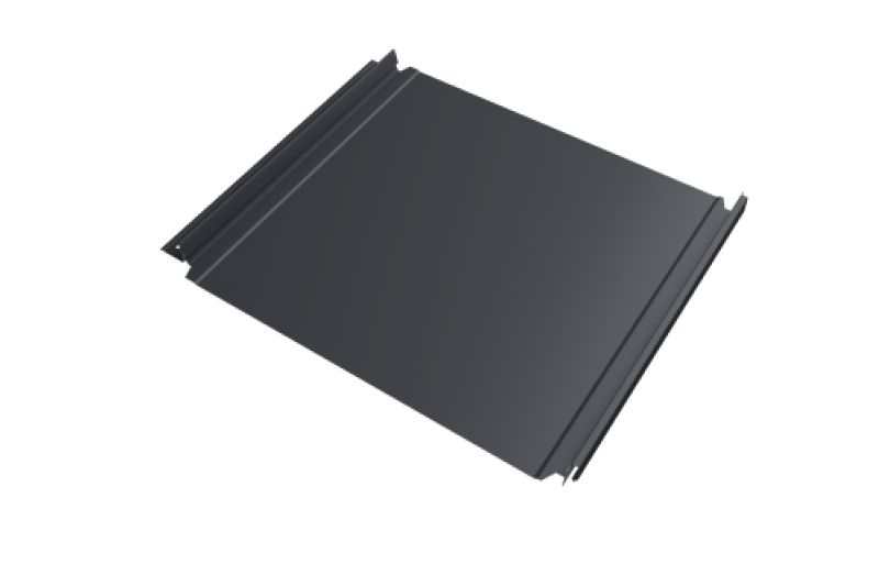 Кликфальц Double Pro Grand Line 0,5 Satin Matt TX с пленкой на замках RAL 7024 мокрый асфальт