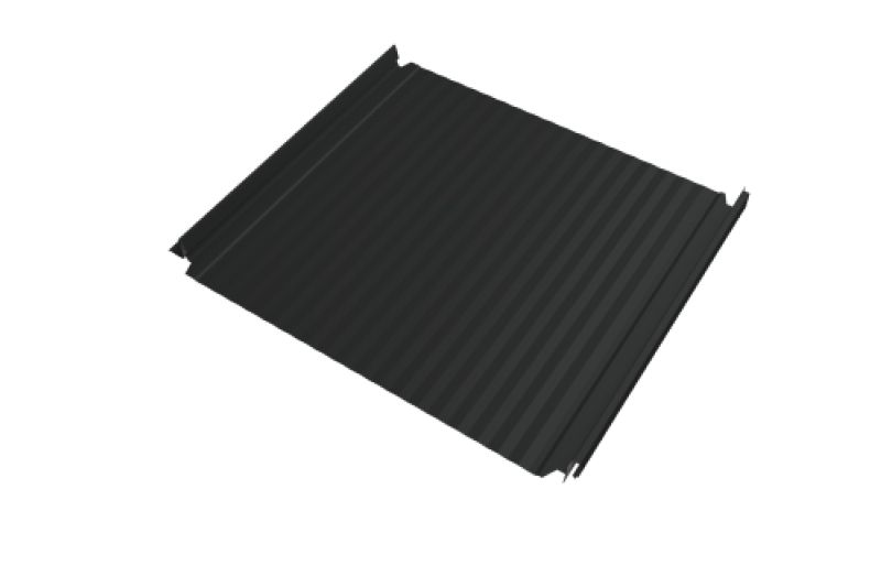Кликфальц Double Pro Gofr Grand Line 0,5 Satin Matt с пленкой на замках RAL 7016 антрацитово-серый