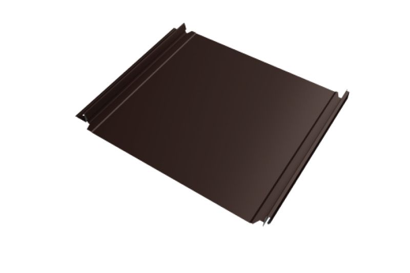 Кликфальц Double Pro Line  Grand Line 0,5 PurLite Matt с пленкой на замках RAL 8017 шоколад