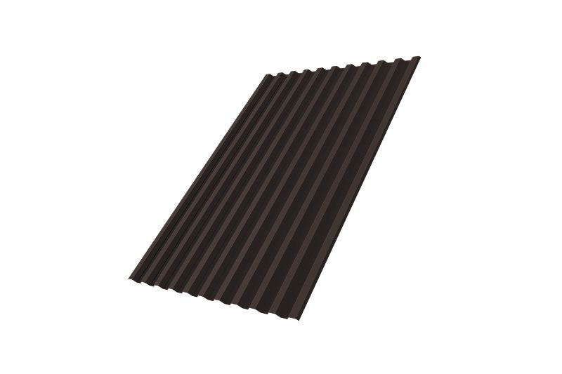 Профнастил С21R 0,45 Drap RR 32 темно-коричневый