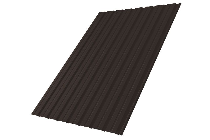 Профнастил С10R 0,5 PurPro Matt 275 RR 32 темно-коричневый