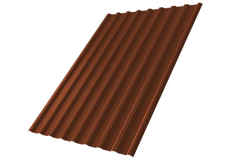 Профнастил С20R 0,5 Satin RAL 3009 оксидно-красный