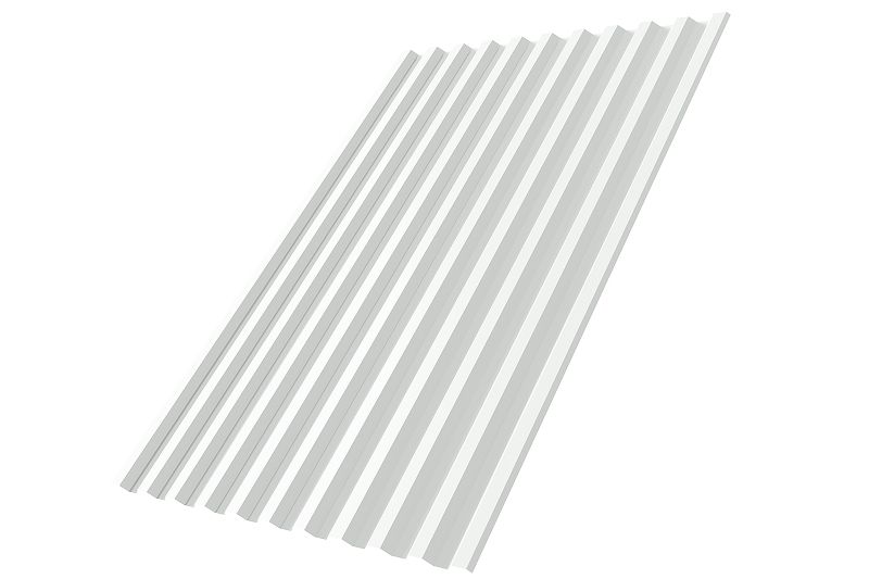 Профнастил С21R 0,5 Satin RAL 9003 сигнальный белый