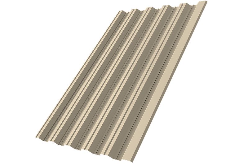 Профнастил НС35R 0,5 Satin RAL 1015 светлая слоновая кость