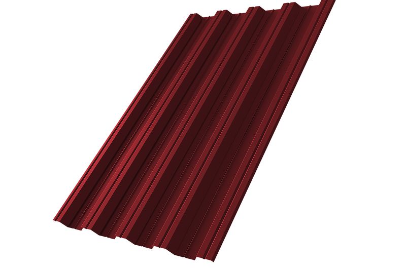 Профнастил НС44R 0,5 Satin RAL 3005 красное вино