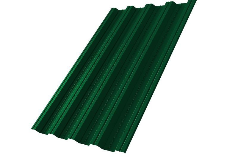 Профнастил НС44R 0,5 Satin Matt RAL 6005 зеленый мох