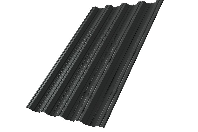 Профнастил НС44R 0,5 Satin Matt RAL 7016 антрацитово-серый