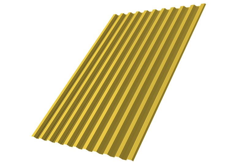 Профнастил С21R 0,4 PE RAL 9003 сигнальный белый