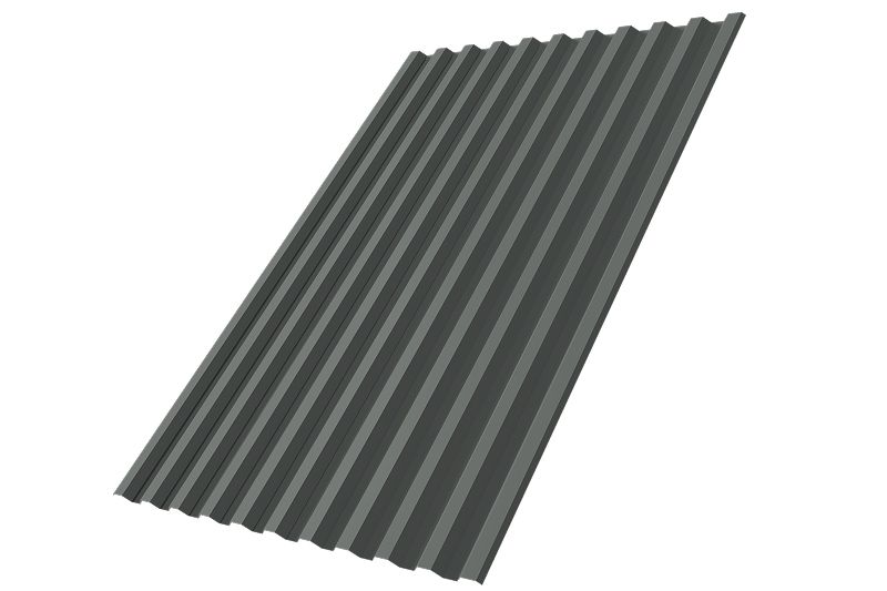 Профнастил С10R 0,45 PE RAL 6002 лиственно-зеленый