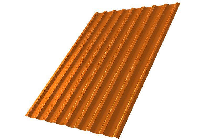 Профнастил С20R 0,5 PE RAL 3005 красное вино