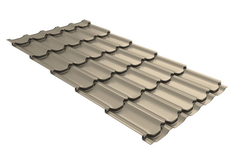 Профиль волновой Kvinta Plus 0,45 Drap TX RAL 1015 светлая слоновая кость