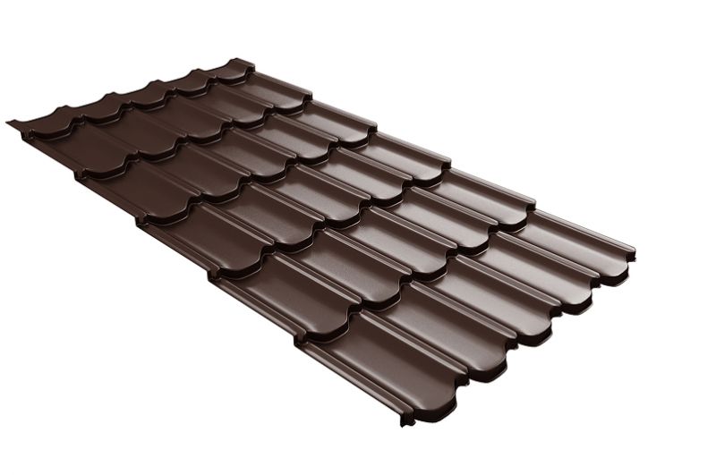 Профиль волновой Kvinta Plus 3D 0,45 PE RAL 8017 шоколад