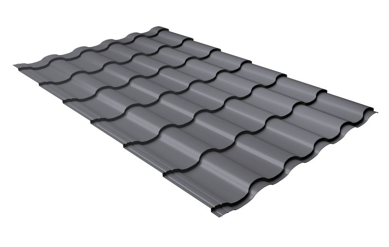 Профиль волновой Kredo 0,5 PE RAL 7004 сигнальный серый