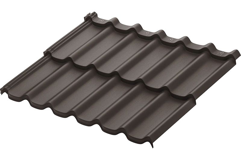 Модульная металлическая черепица Аквасистем Стокгольм XLL PU Matt (Zn180) 0,5мм Rooftop Бархат (лист 1185х875 мм) RR 32