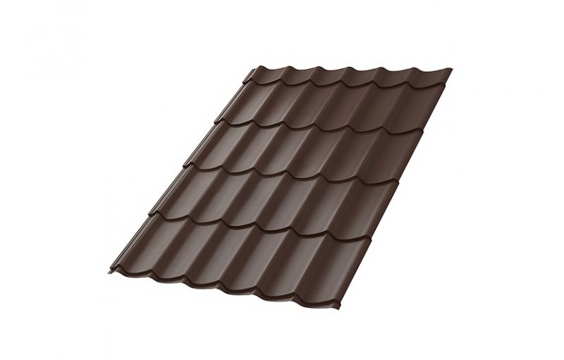 Металлочерепица МП Ламонтерра (ПЭ-01-8017-0.5)
