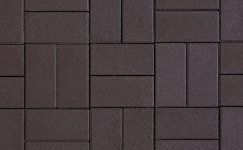 Плитка тротуарная ВЫБОР ЛА-Линия Б.2.П.6 гладкий цвет коричневый 200*100*60 мм