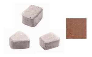 Плитка тротуарная ВЫБОР комплект из 3 видов плит Классико Б.2.КО.6 гладкий цвет красный