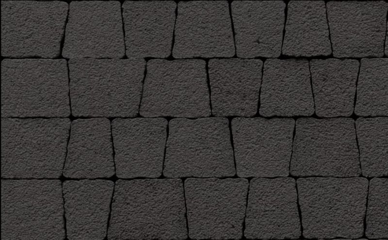 Плитка тротуарная ВЫБОР комплект из 5 видов плит Антик Б.3.А.6 гладкий цвет черный