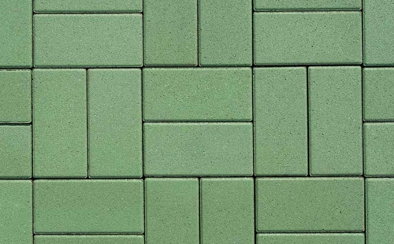 Плитка тротуарная ВЫБОР ЛА-Линия А.2.П.4 гладкий цвет зеленый 200*100*40 мм