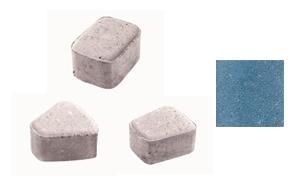 Плитка тротуарная ВЫБОР комплект из 3 видов плит Классико Б.2.КО.6 гладкий цвет синий