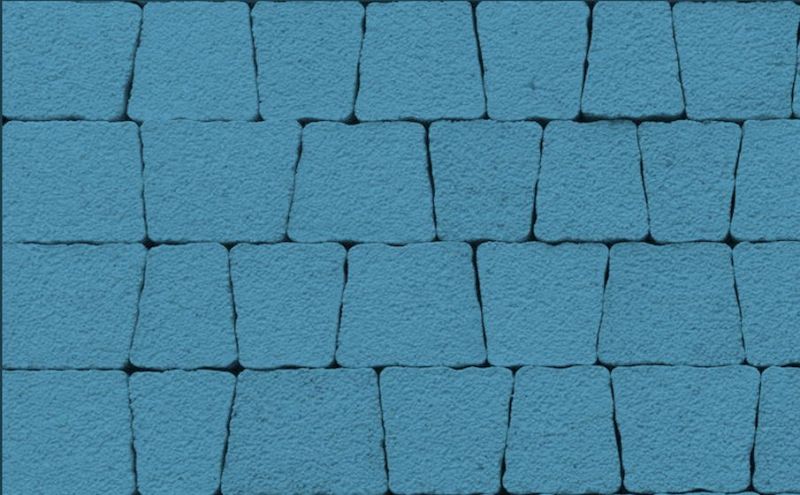 Плитка тротуарная ВЫБОР комплект из 5 видов плит Антик Б.3.А.6 гладкий цвет синий