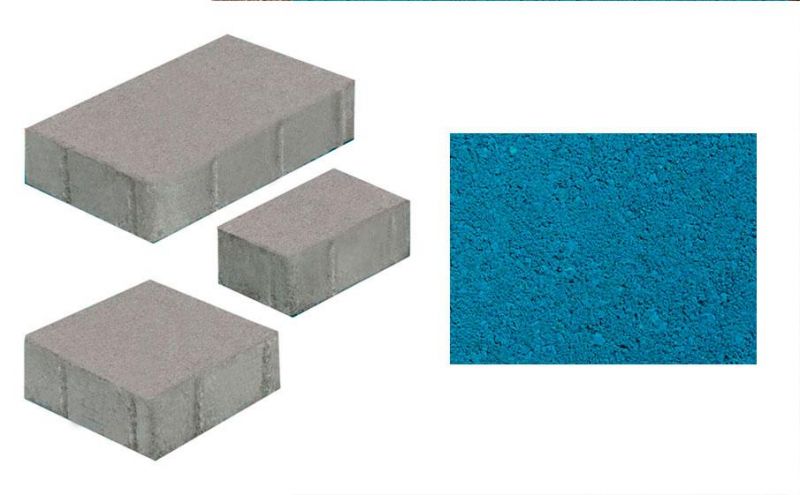 Плитка тротуарная ВЫБОР комплект из 3 видов плит Старый город Б.1.Ф.6см гладкий цвет синий