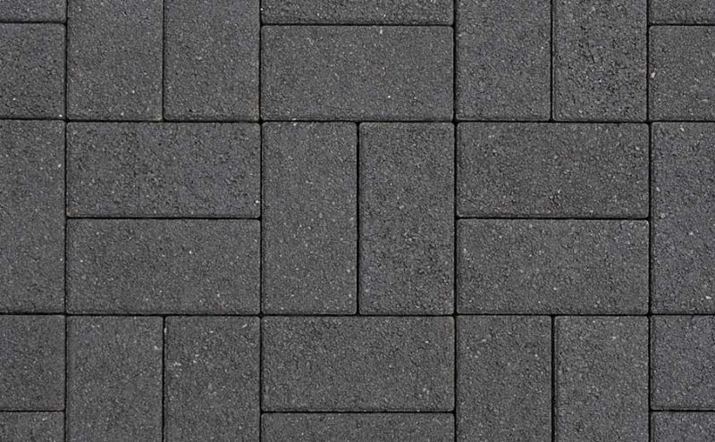 Плитка тротуарная ВЫБОР ЛА-Линия Б.2.П.6 гранит цвет черный 200*100*60 мм