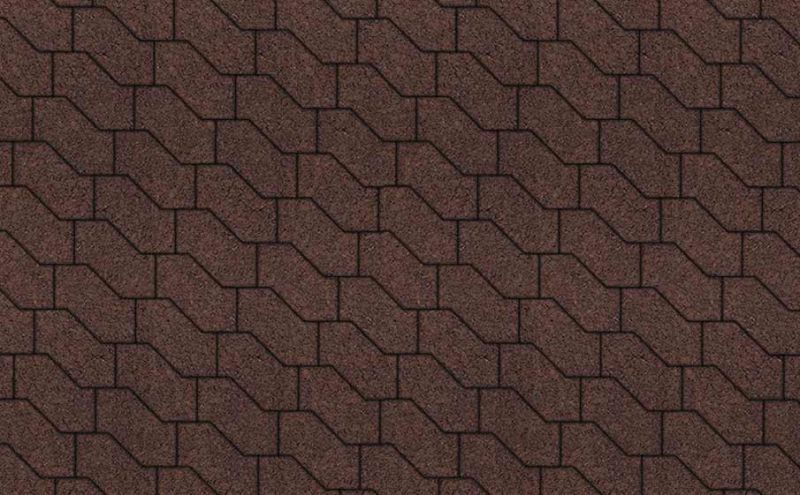 Плитка тротуарная ВЫБОР S-Форма В.3.Ф.10 гладкий цвет коричневый 172*94*100 мм