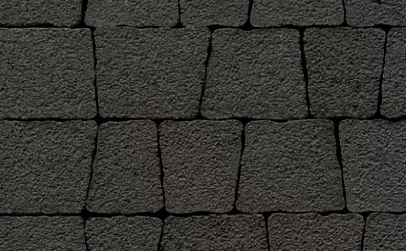 Плитка тротуарная ВЫБОР комплект из 5 видов плит Антик Б.3.А.6 гранит цвет черный