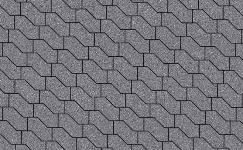 Плитка тротуарная ВЫБОР S-Форма В.3.Ф.10 гранит цвет серый 172*94*100 мм