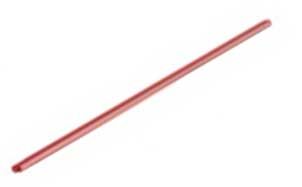 Труба для кровельного ограждения оцинкованная красная, 3 м
