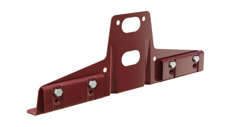 Кронштейн универсальный для снегозадержателя BORGE для металлочерепицы, профнастила, материалов на основе битума, коричнево-красный