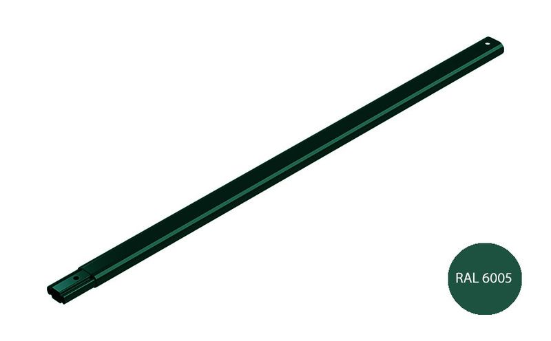 Труба снегозадерживающая овальная BORGE темно-зеленая, 25*45 мм, длина 3 м