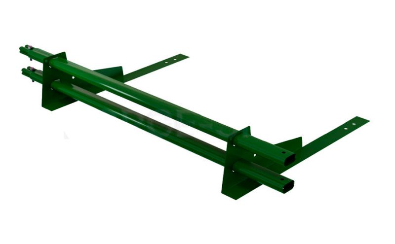 Комплект трубчатого снегозадержания BORGE 1 м для металлочерепицы с высокой ступенькой 400 мм, темно-зеленый