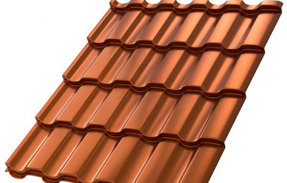 Металлочерепица МП Монтекристо-X (AGNETA-03-Copper\Copper-0.5)
