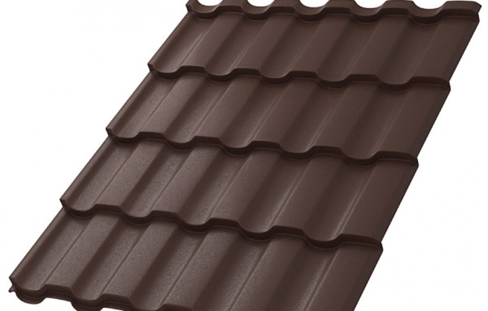 Металлочерепица МП Монтекристо-SL (MattMP-20-8017-0.5)