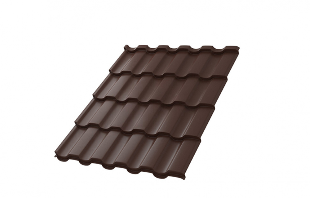 Металлочерепица МП Монтекристо-SL NormanMP (ПЭ-01-8017-0.5)