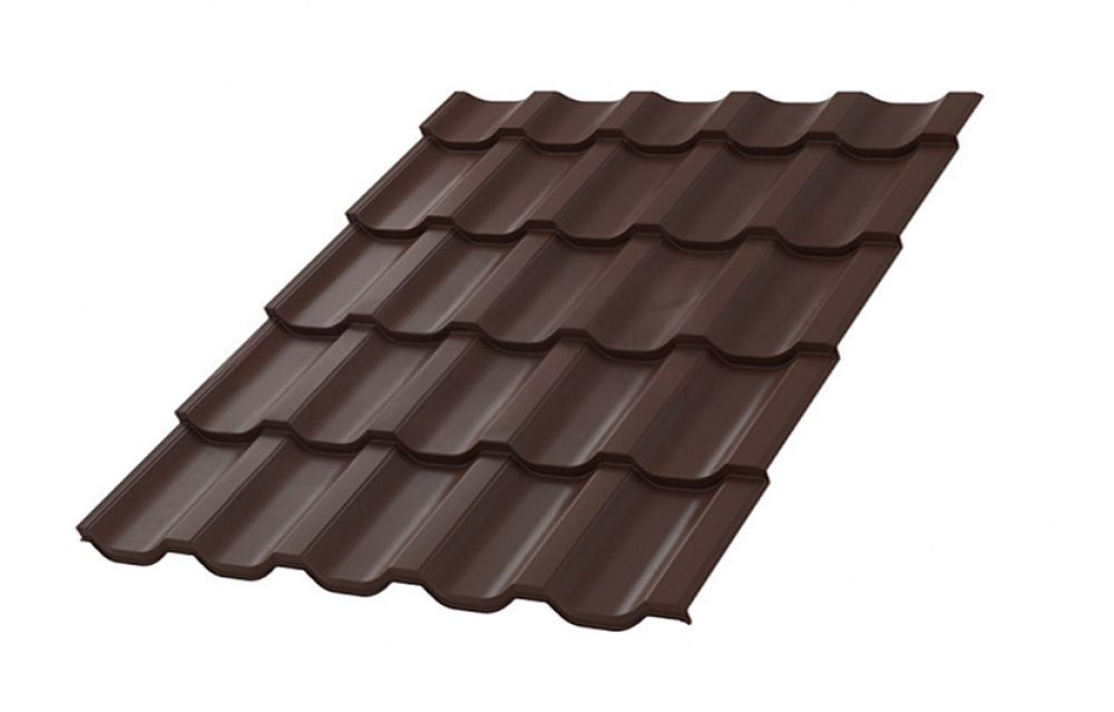 Металлочерепица МП Трамонтана-M NormanMP (ПЭ-01-8017-0.5)