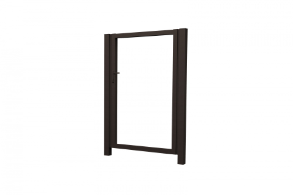 Калитка Жалюзи Texas 2,0х1 прямоугольный фланец 230х230 без заполнения (ламель 125 мм)