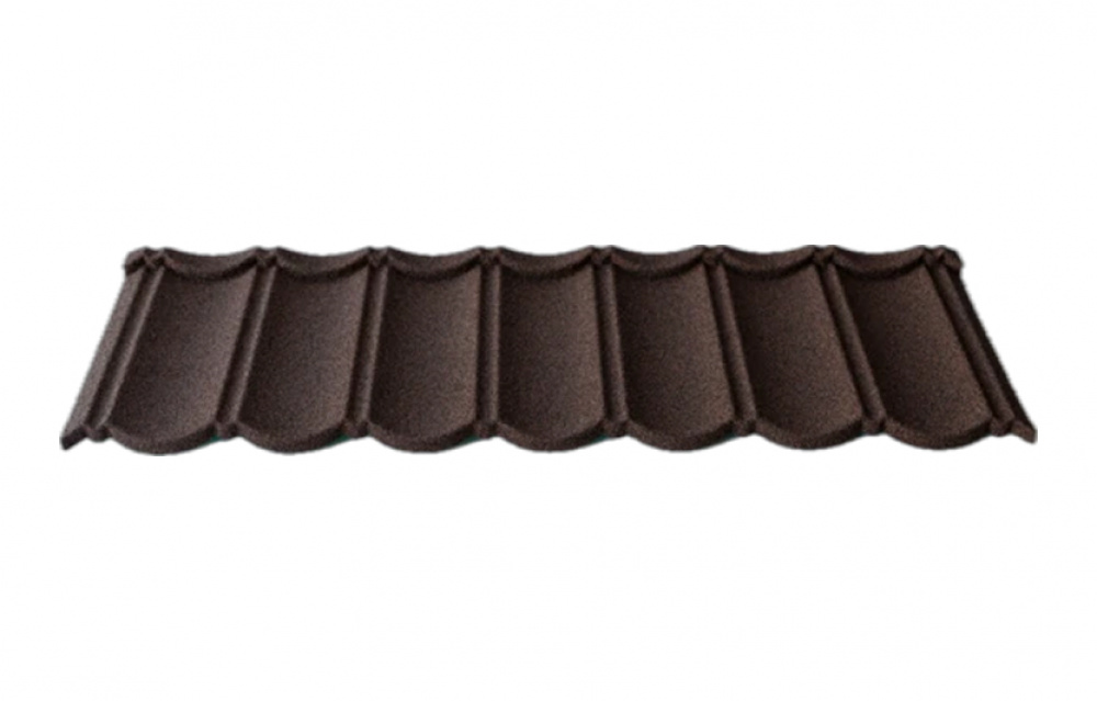 Композитная черепица TimsTile Бонд 1340*420 мм Черно-коричневый (3)