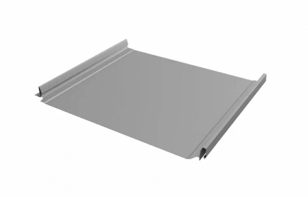 Кликфальц Pro Grand Line 0,45 Drap с пленкой на замках RAL 7004 сигнальный серый