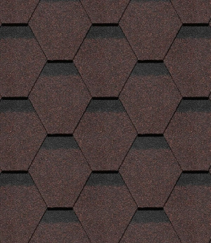 Гибкая черепица Docke / Деке PIE PREMIUM  ШЕФФИЛД,  Корица
